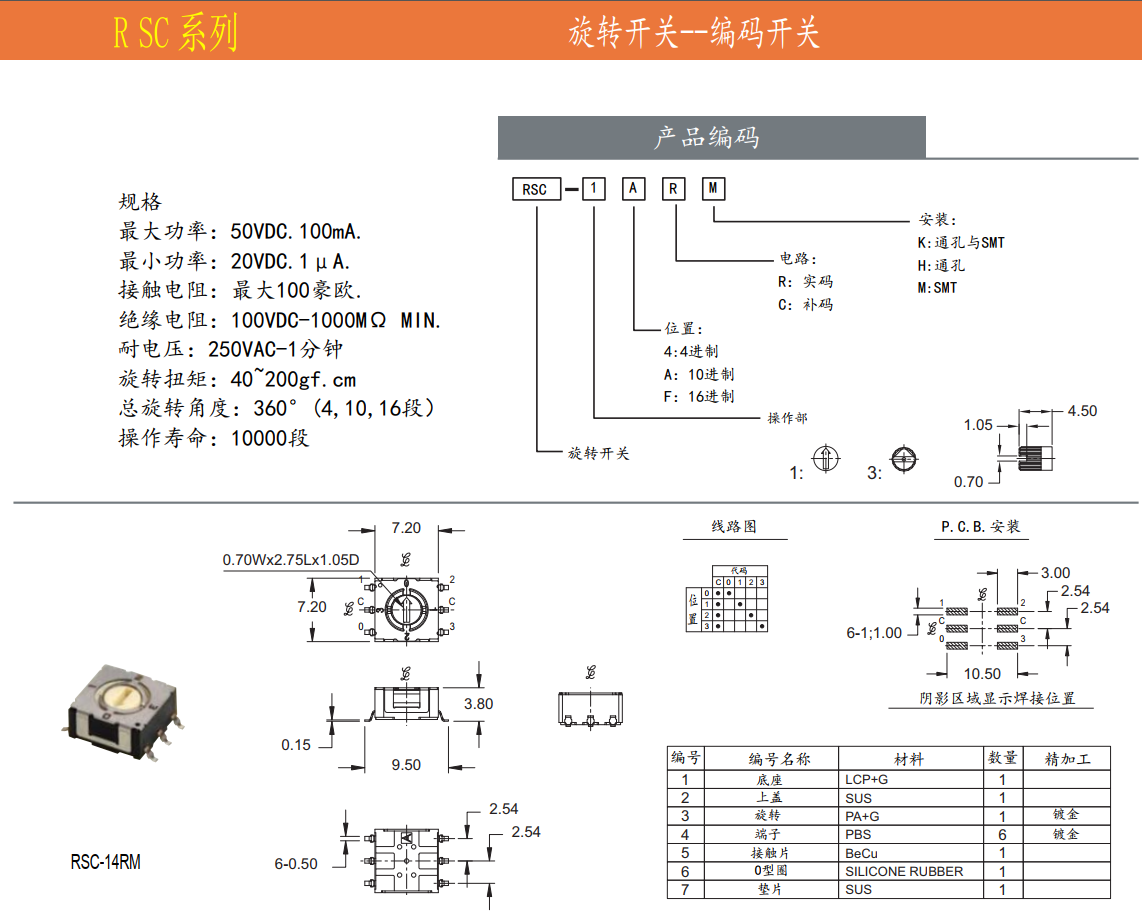 4进制编码开关
