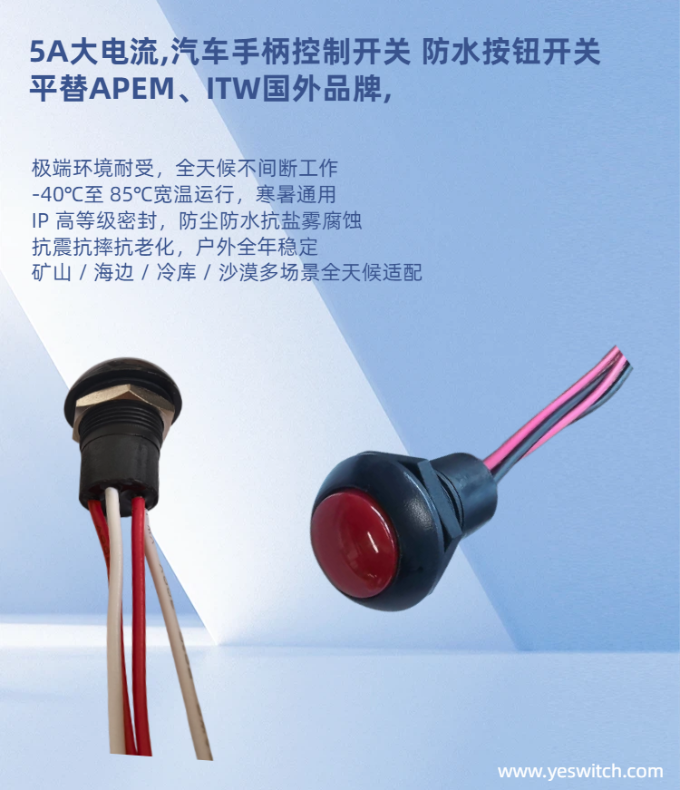 5A大电流按键开关 5A大电流按键开关
