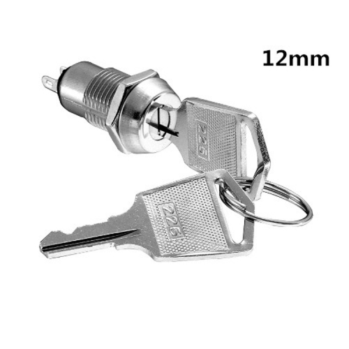 螺纹固定钥匙锁，钥匙开关